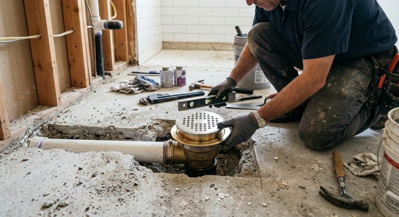 Bathroom Drain Installation in Charlotte, NC